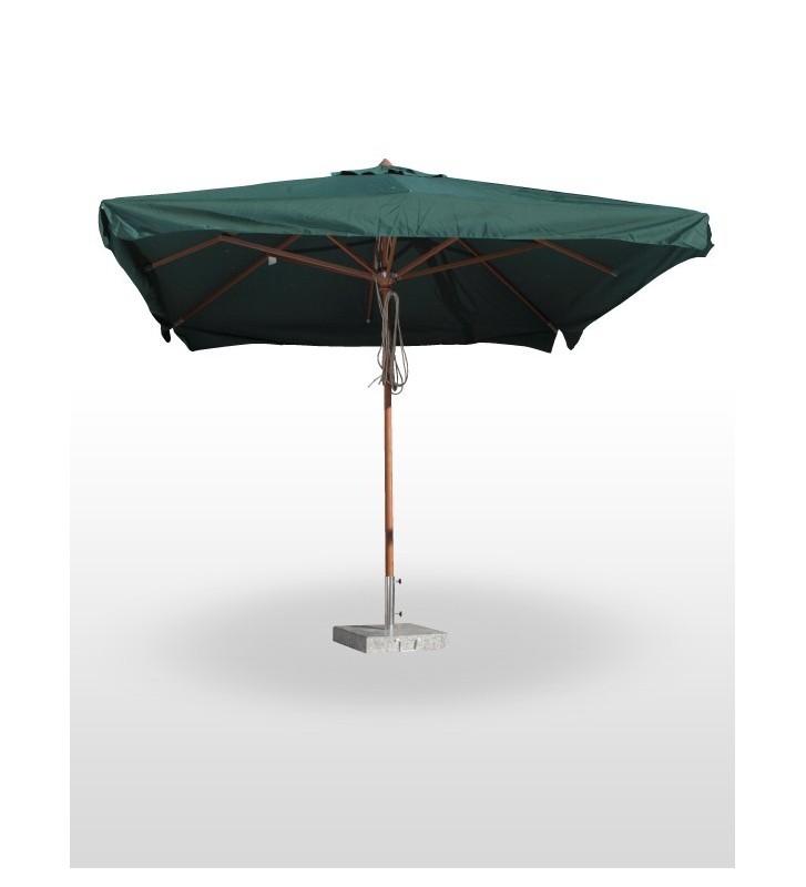Parasol Extensible Madera 3x3 m