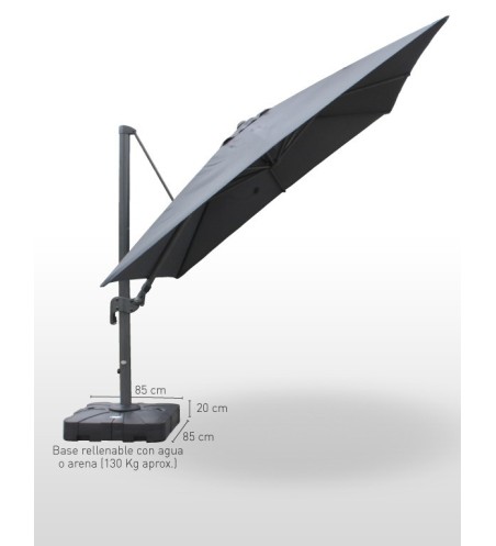 Parasol Aluminio Deluxe 3x3 m