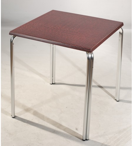 Mesa Acapulco-2 con tablero Werzalit Kroko Rot