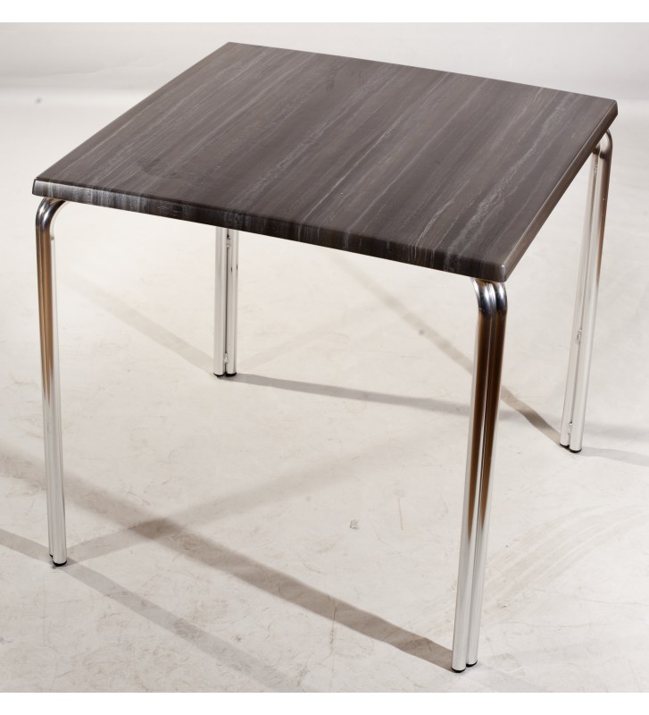 Mesa Acapulco-2 con tablero Werzalit Tempera Silber