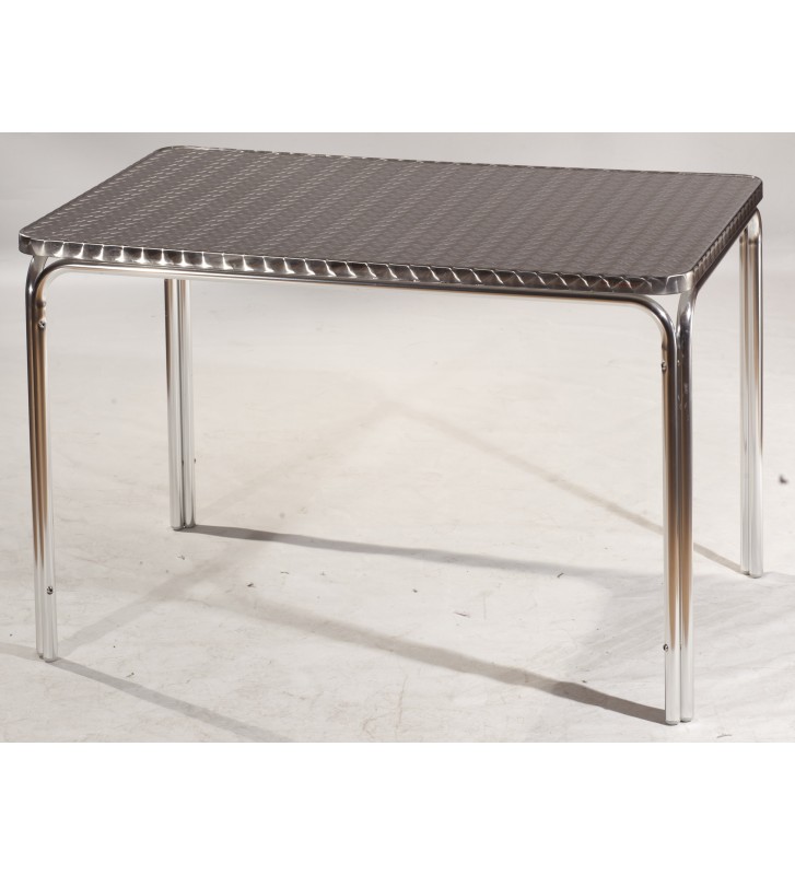 Mesa Acapulco-2-R con tablero Acero Inox Repulsado