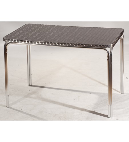 Mesa Acapulco-2-R con tablero Acero Inox Repulsado